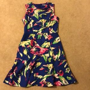 Shoshanna Multi Dress with peplum